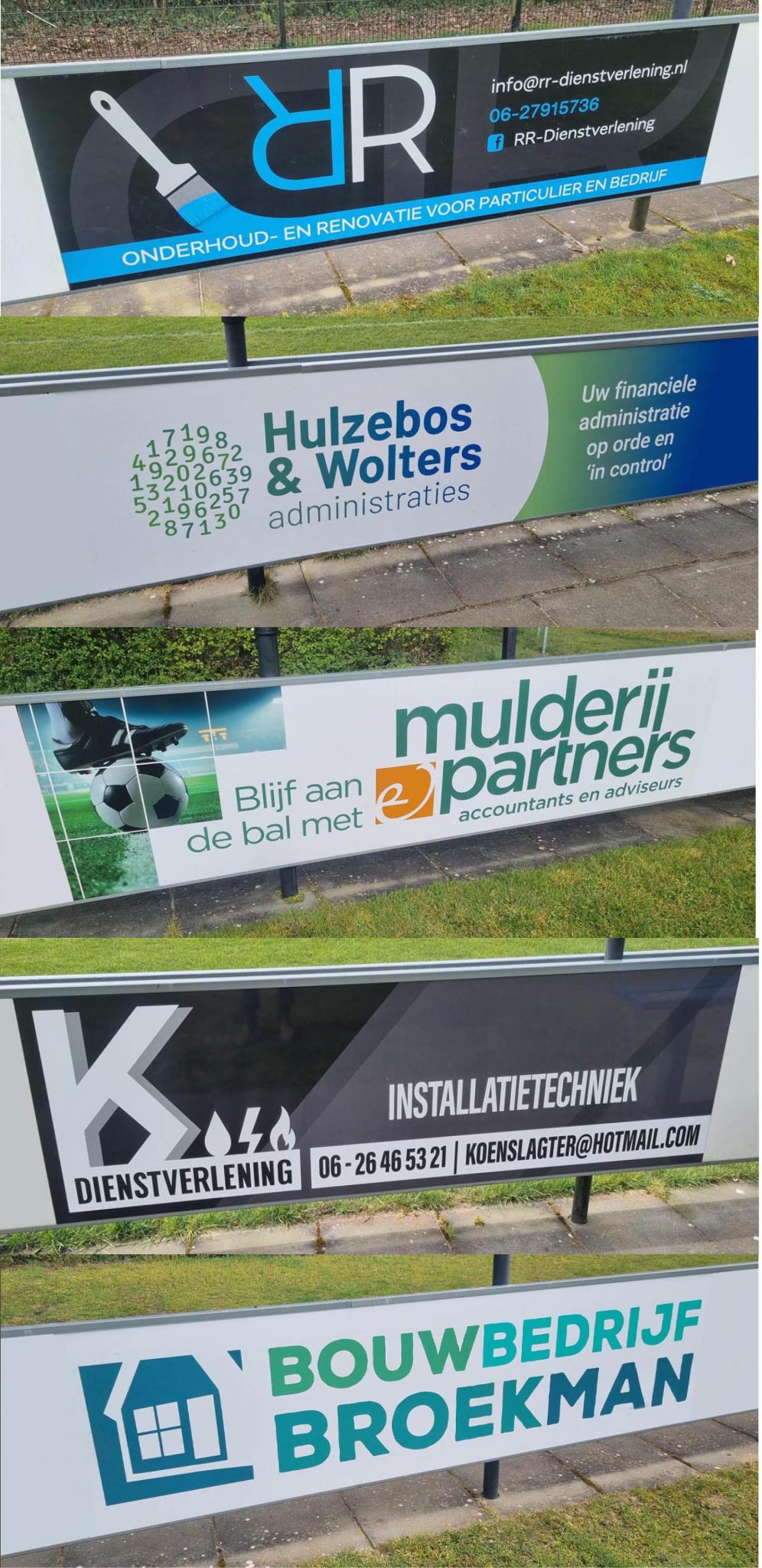 Nieuwe bordsponsoren