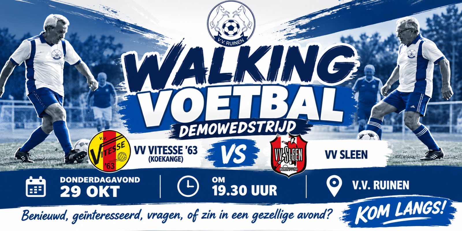 Demowedstrijd walking voetbal